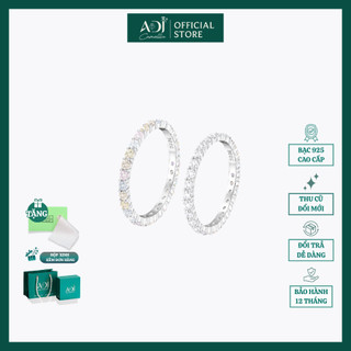 Nhẫn Nữ Cầu Vồng Bạc 925 ADJ Đính Đá CZ Đa Sắc – Nhẫn Bạc S925 Cao Cấp Thanh Lịch, Quà Tặng Bạn Gái SN1623AD