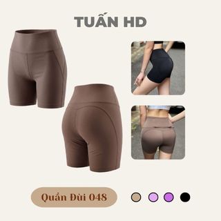 Quần đũi vừa nữ, model: 99079.1.048 Tuấn HD, Siết EoThể Thao Gym Yoga Cạp Cao Có Lớp Trong Không Lộ