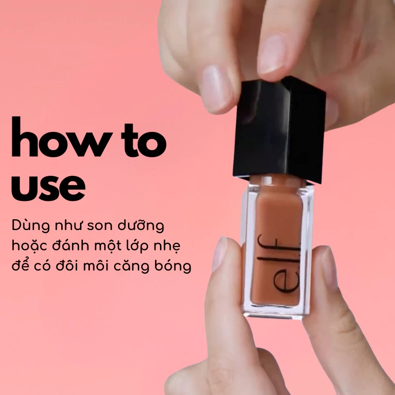 Son bóng e.l.f 7.6ml/Lip Lacquer dưỡng môi căng bóng mịn màng/shimmer lấp lánh căng môi