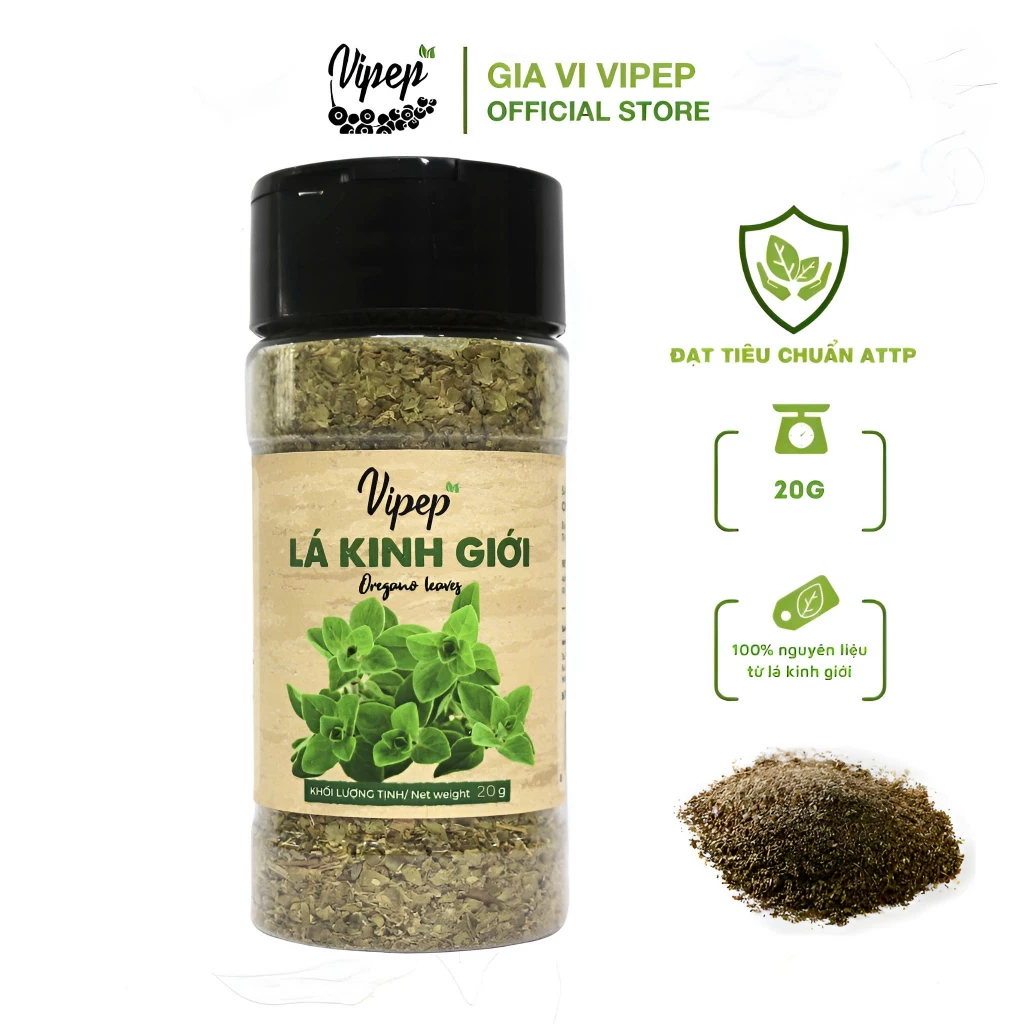 Gia Vị Lá Thảo Mộc Vipep - Lá Nguyệt Quế, Húng Quế, Hương Thảo, Xạ Hương, Lá Mùi Tây, Lá Kinh Giới