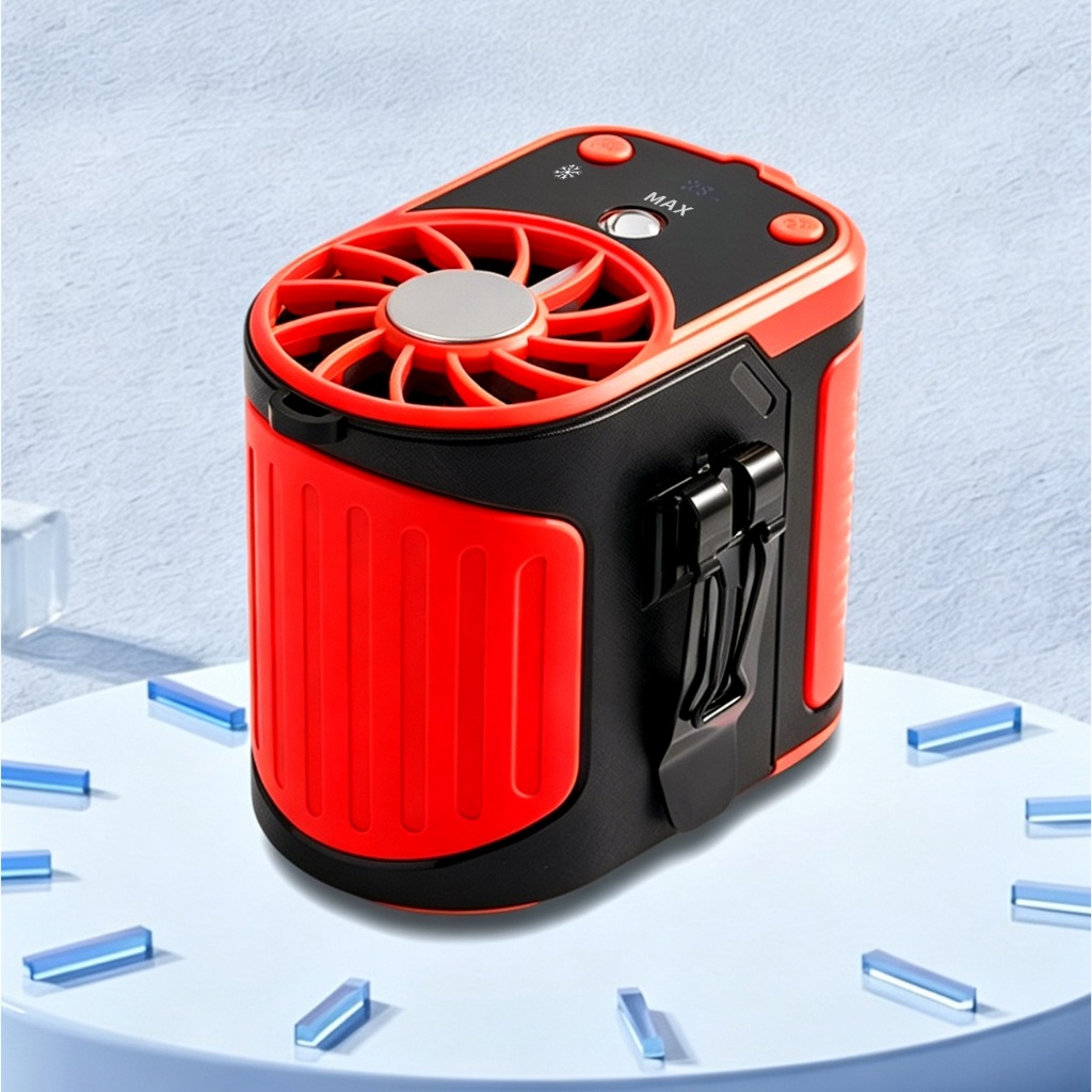 Quạt Mini Đeo Thắt Lưng Tirek F23 - Động Cơ Không Chổi Than - Quạt Làm Mát Lưng. Chạy 13-35h Dung Lượng Chuẩn 20000mAh