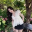 Áo Babydoll phối tơ cổ V dáng bí phồng, áo kiểu nữ phong cách trẻ trung tiểu thư mỏng nhẹ