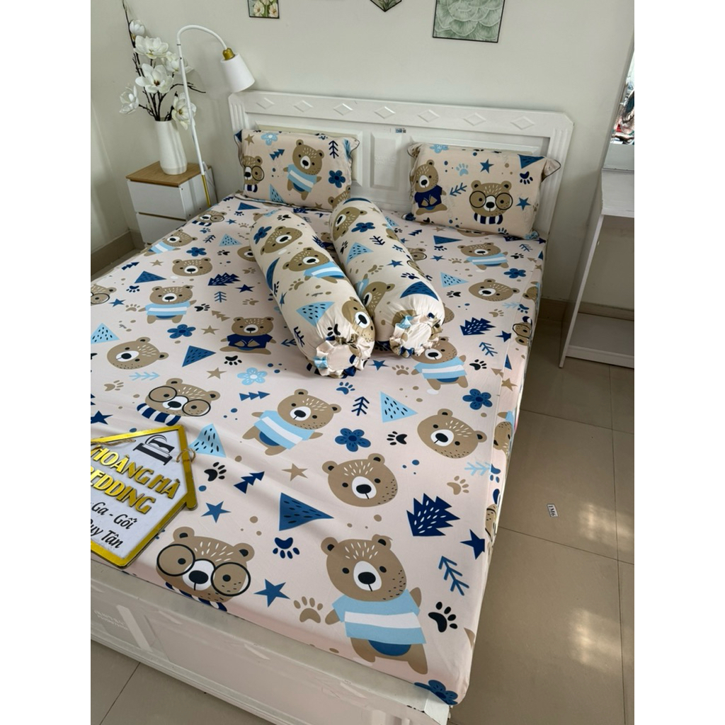 ga thun lạnh silk mềm mát, 2 ÁO ÔM DÂY KÉO (GẤU MẮT KÍNH KEM)