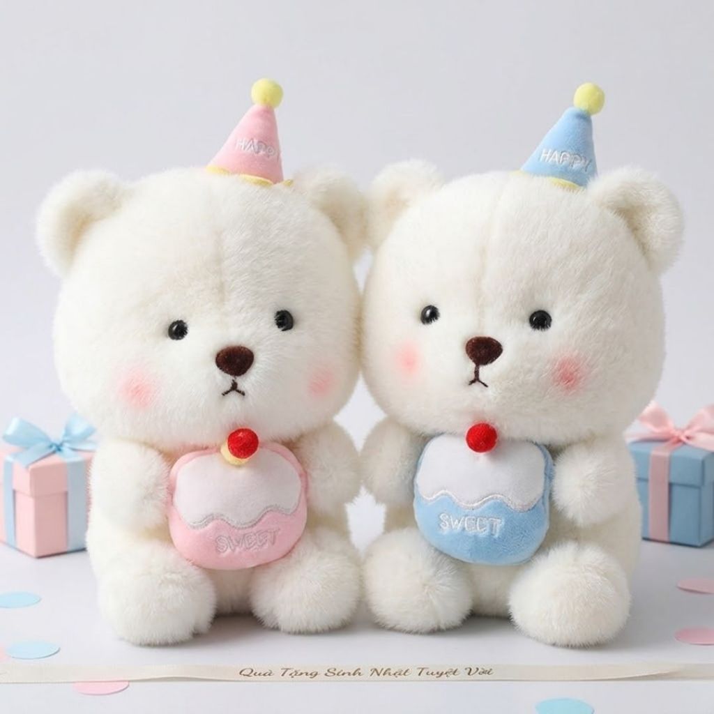 Gấu Bông Sinh Nhật  Bánh Kem,Lena,Capybara Mini Đáng Yêu Có Set Quà Tặng Sinh Nhật Cho Bé,Bạn Gái