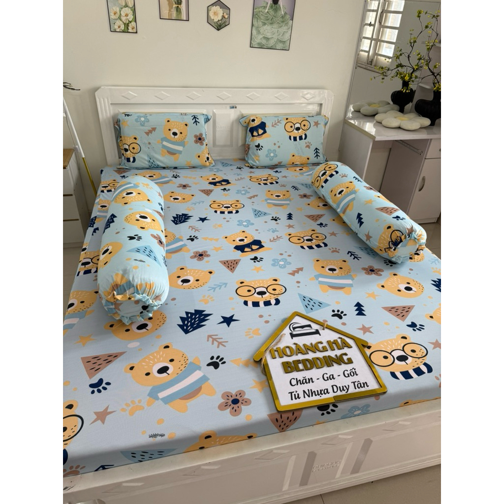ga thun lạnh có 2 ÁO GỐI ÔM DÂY KÉO (GẤU MẮT KÍNH XANH)