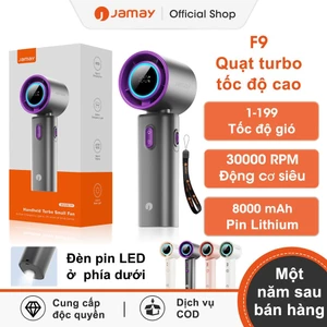 JAMAY Handheld Fan F9 Quạt Cầm Tay Mini Dùng 28H Siêu Nhẹ Siêu Nhẹ Gió Mạnh, Cho Học Sinh, Thể Thao, Du Lịch