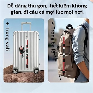 OOKAS  Cần câu cá thu hút Carbon đa năngCombo ho máy ngang và máy đứng-Câu Cá Hiệu Quả