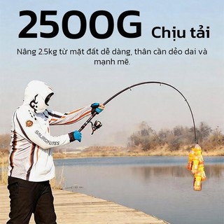 OOKAS  Cần câu cá thu hút Carbon đa năngCombo ho máy ngang và máy đứng-Câu Cá Hiệu Quả