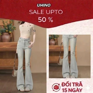 Quần jeans nữ ống loe ,quần loe bò rách cá tính lưng cao tôn dáng chất vải siêu mềm mẫu cá tính cho nàng LN 03