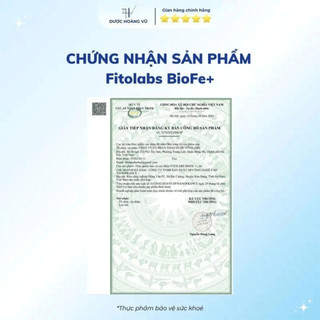 [DEAL SỐC] Sắt Hữu Cơ BioFe+ Fitolabs Tăng Tạo Máu, Giảm Mệt Mỏi, Ít Táo Bón, Hấp Thu Tốt Dễ Uống