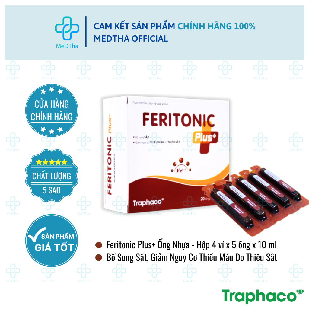 TPBVSK FERITONIC PLUS+ - Hỗ Trợ Bổ Sung Sắt, Giảm Nguy Cơ Thiếu Máu ...