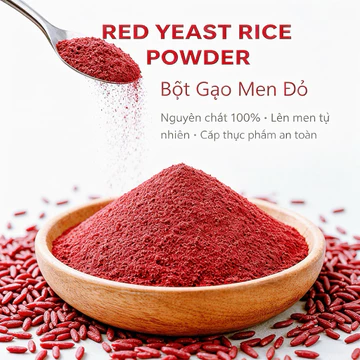 Bột Gạo Men Đỏ 1kg | Gia Vị Tự Nhiên | Bán Sỉ & Lẻ | Red Yeast Rice Powder