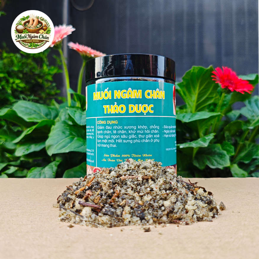 Muối Ngâm Chân Thảo Dược 1kg - Muối Nguyên Hữu - Thải Độc Thư Giãn, Giảm Sưng Phù Cho Mẹ Bầu