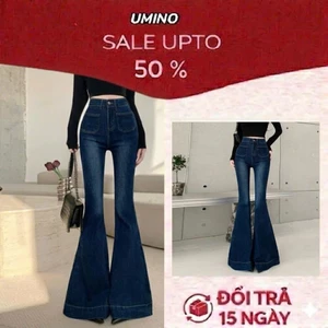 Quần jeans ống Loe To, Quần bò 2 túi trước phong cách hiện đại siêu hack dáng LN 27