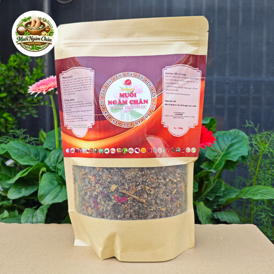 Combo 5 Muối Ngâm Chân Thảo Dư.ợc Túi Zip Thải Độc Cơ Thể - MUỐI NGUYÊN HỮU