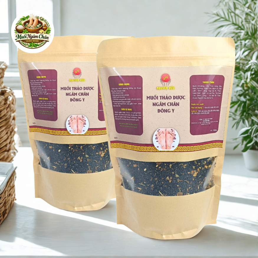 Combo 5 Muối Ngâm Chân Thảo Dư.ợc Túi Zip Thải Độc Cơ Thể - MUỐI NGUYÊN HỮU