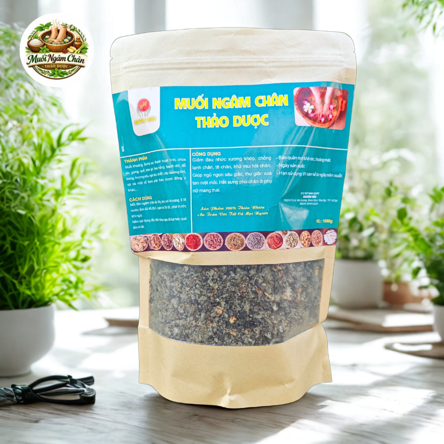 Combo 5 Muối Ngâm Chân Thảo Dư.ợc Túi Zip Thải Độc Cơ Thể - MUỐI NGUYÊN HỮU