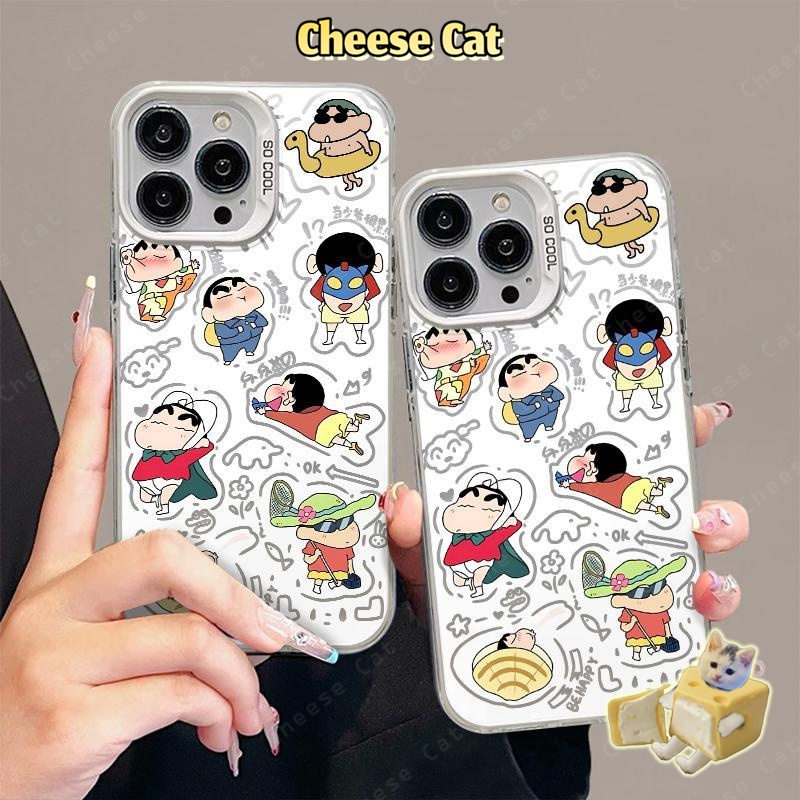 cho Shin Ốp lưng iPhone hoạt hình bơi lội mùa hè cho iPhone 15 14 13 12 11 15 16 17 Pro Max 16E 7Plus Ốp bảo vệ cứng