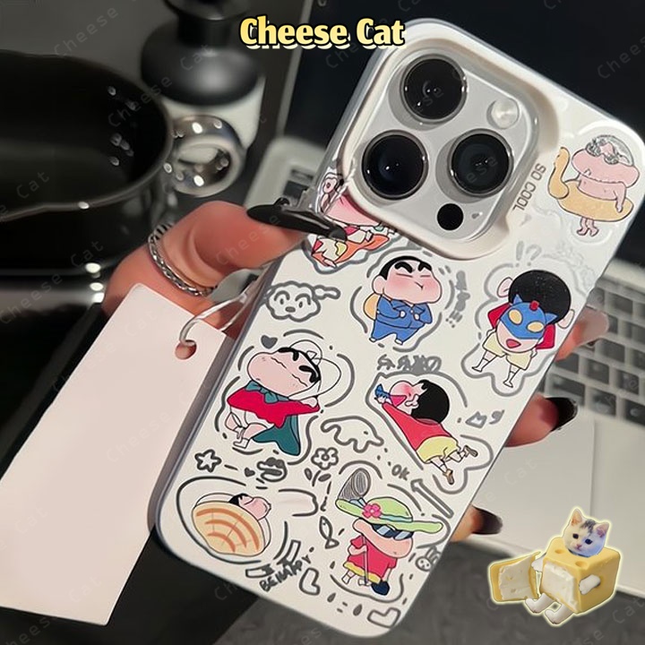 cho Shin Ốp lưng iPhone hoạt hình bơi lội mùa hè cho iPhone 15 14 13 12 11 15 16 17 Pro Max 16E 7Plus Ốp bảo vệ cứng