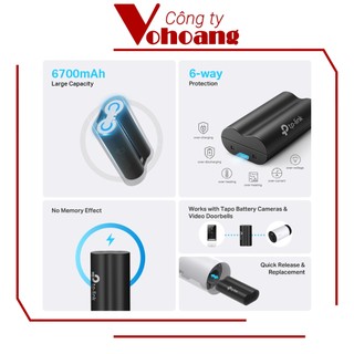 Pin TP-Link Tapo A100 6700mAH dành cho camera wifi Tapo C420, C400 và chuông cửa D230 không dây