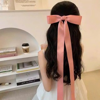Cặp tóc nơ CHOICHUU màu hồng trắng kem