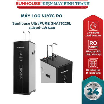 Máy lọc nước RO nóng lạnh Sunhouse SHA76225L UltraPURE (11 lõi lọc) - Bảo hành 2 năm tại nhà