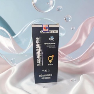 Gel bôi trơn Manpower (100ml) tăng khoái cảm, hỗ trợ tăng cường sinh lý. Nguyên liệu NK Châu Âu