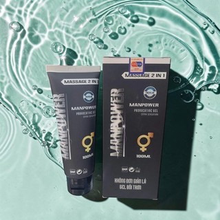 Gel bôi trơn Manpower (100ml) tăng khoái cảm, hỗ trợ tăng cường sinh lý. Nguyên liệu NK Châu Âu
