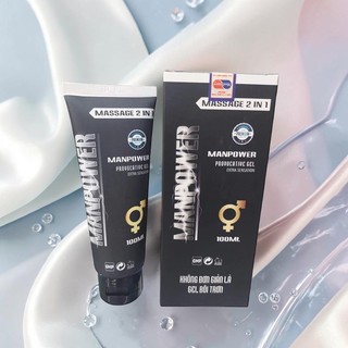 Gel bôi trơn Manpower (100ml) tăng khoái cảm, hỗ trợ tăng cường sinh lý. Nguyên liệu NK Châu Âu