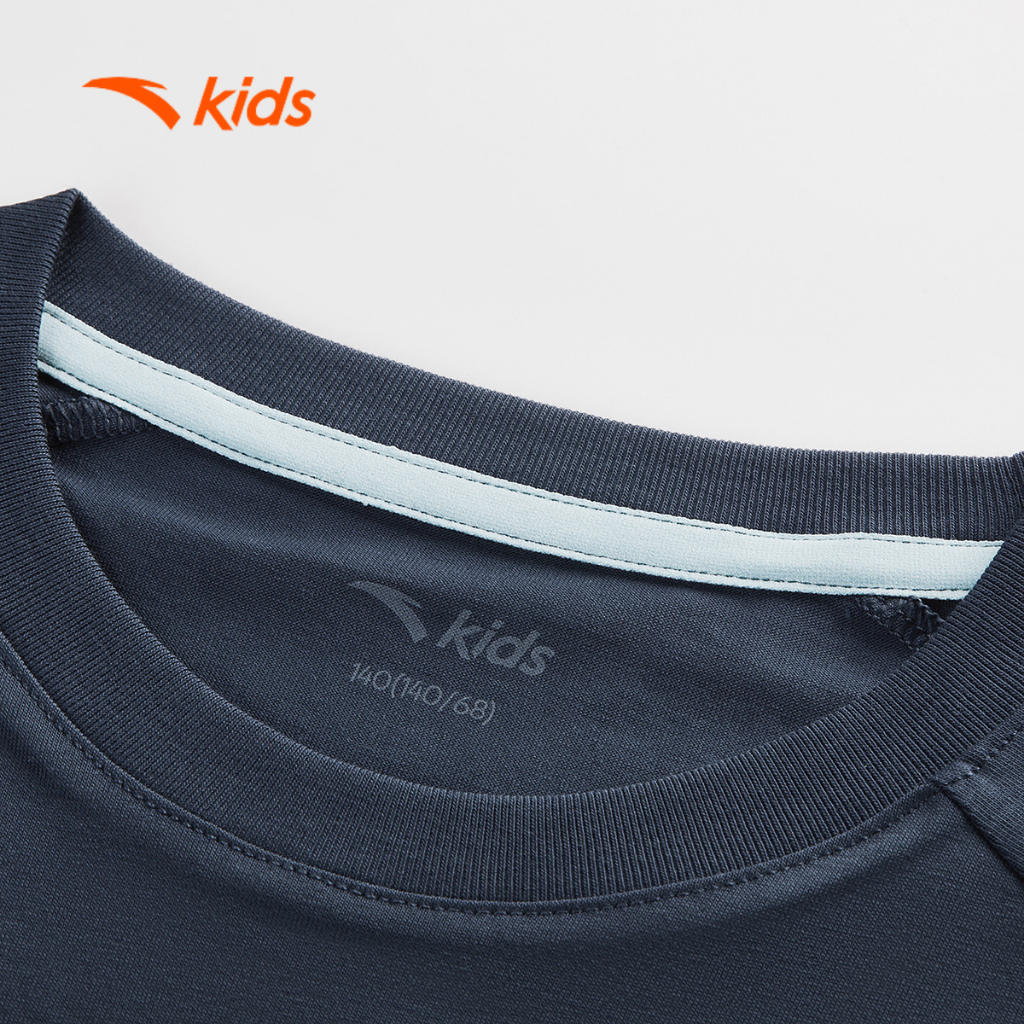 Anta Kids Áo Thun Bé Trai Thời Trang Thể Thao Mát Lạnh Mềm Mịn 3526B6104