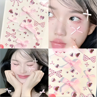 Hình Dán Sticker Đính Đá 3D Lấp Lánh Đa Dạng Kiểu Dáng Dễ Thương - Miếng Dán Trang Trí Mặt, Cơ Thể Dễ Dàng Tháo Lắp