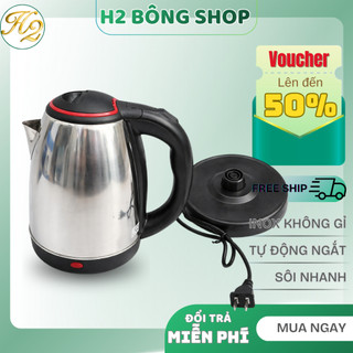 Ấm Siêu Tốc Inox Kettle, Bình Đun Nước Sôi Nhanh