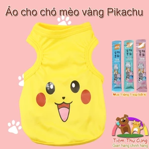 Áo Pikachu cho chó mèo siêu dễ thương