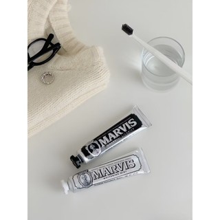 Có sẵn Kem đánh răng Marvis Whitening Mint 75ml 85ml Hương bạc hà trắng, hàng nhập khẩu Ý toothpaste