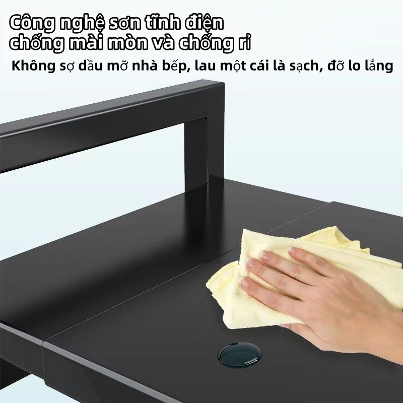 Kệ Lò Vi Sóng kích thước có thể điều Kệ Để Lò Vi Sóng 2/3 tầng inox Kệ Để Đồ Nhà Bếp