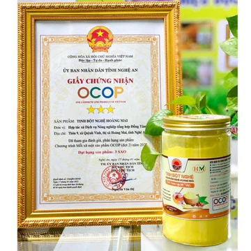 [OCOP] Tinh Bột Nghệ Nguyên Chất Hoàng Mai nghệ An - Hỗ Trợ Giảm Đau Dạ Dày, Làm Đẹp Da, Bổ Máu - ATTVSTT