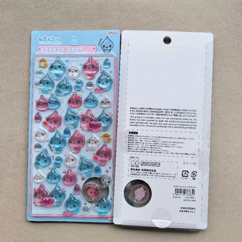 Sticker Tia Nước Pha Lê 3D Hoài Cổ Y2K 💧✨ Ánh Nhũ Lấp Lánh, Trong Veo Cực Mịn - Dán Trang Trí Điện Thoại, Sổ Tay