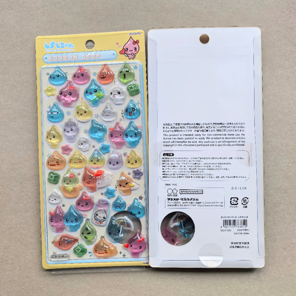 Sticker Tia Nước Pha Lê 3D Hoài Cổ Y2K 💧✨ Ánh Nhũ Lấp Lánh, Trong Veo Cực Mịn - Dán Trang Trí Điện Thoại, Sổ Tay
