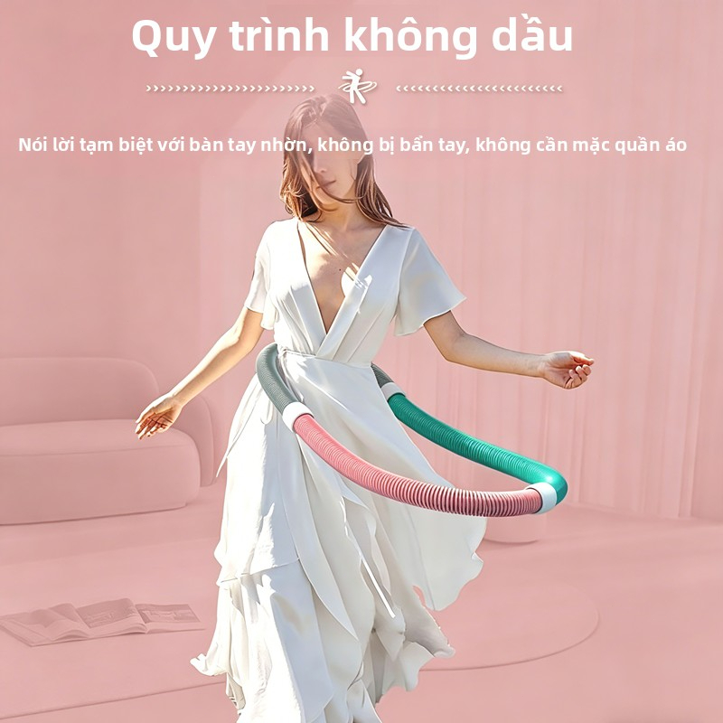 Vòng Lắc Eo Có Tạ Lò Xo Ít Tiếng Ồn Hula Hoop Tập Thể Dục Tại Nhà Dụng Cụ Tập Eo Toàn Thân，Thích hợp tập tại nhà