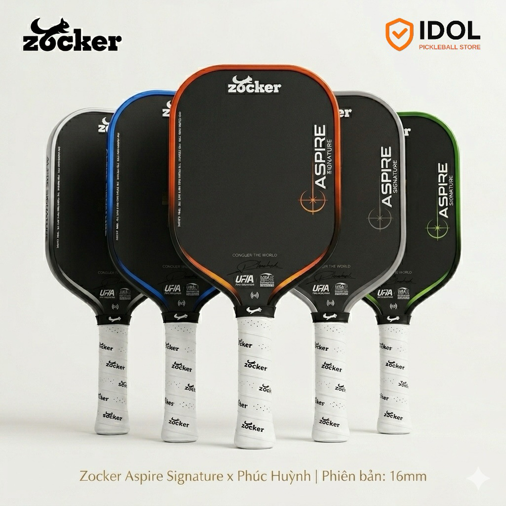 Vợt Pickleball Zocker Aspire Signature – Phúc Huỳnh | Chính hãng, công ...