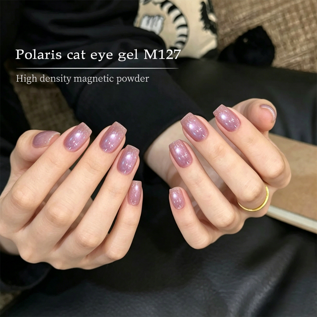 XEIJAYI 10ml - Sơn móng tay mắt mèo màu hồng tím Aurora mới, độ bóng bền lâu và phù hợp với mọi mùa