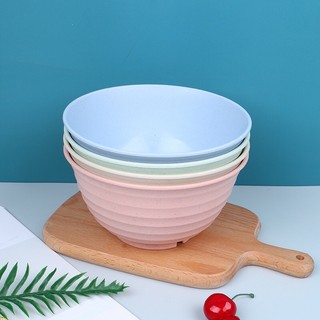 Tô Lúa Mạch Ăn Mì, Ăn Cốm Chống Trượt - TÔ GỢN SÓNG LÚA MẠCH Kích Thước 17cm Nhiều Màu Sắc, An Toàn Cho Sức KHoẻ