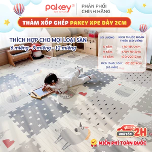 Thảm Ghép Cao Cấp Dày 2CM Có Thể Ghép 6-9-12 Miếng, Thảm Xốp XPE Tấm Ghép Vuông Tăng Kích Thước Dễ Dàng