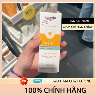 Kem chống nắng kiểm soát dầu Eucerin Oil Control Dry Touch Sun Gel-Creme SPF50+ Chống thấm nước