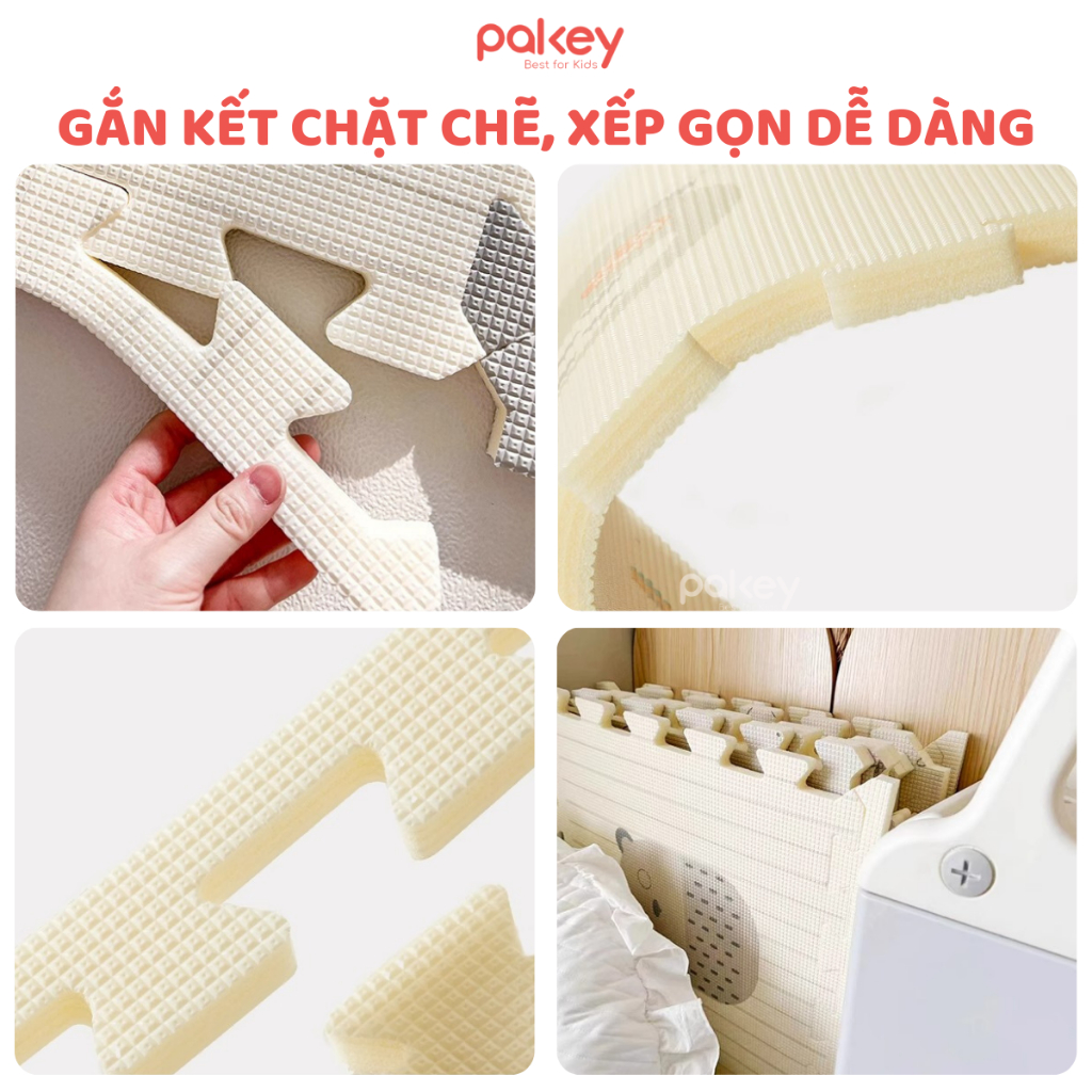 Thảm Ghép Cao Cấp Dày 2CM Có Thể Ghép 6-9-12 Miếng, Thảm Xốp XPE Tấm Ghép Vuông Tăng Kích Thước Dễ Dàng