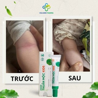 Combo kem bôi da Thuần mộc kids, kem bôi da Thuần mộc vàng không Corticoid