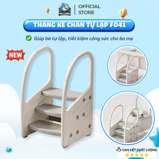 Thang Ghế Kê Chân Có Tay Cầm, Ghế Bậc Thang Cho Bé Đa Năng Giúp Bé Tự Sinh Hoạt Cá Nhân, Họa Tiết Chống Trượt An Toàn