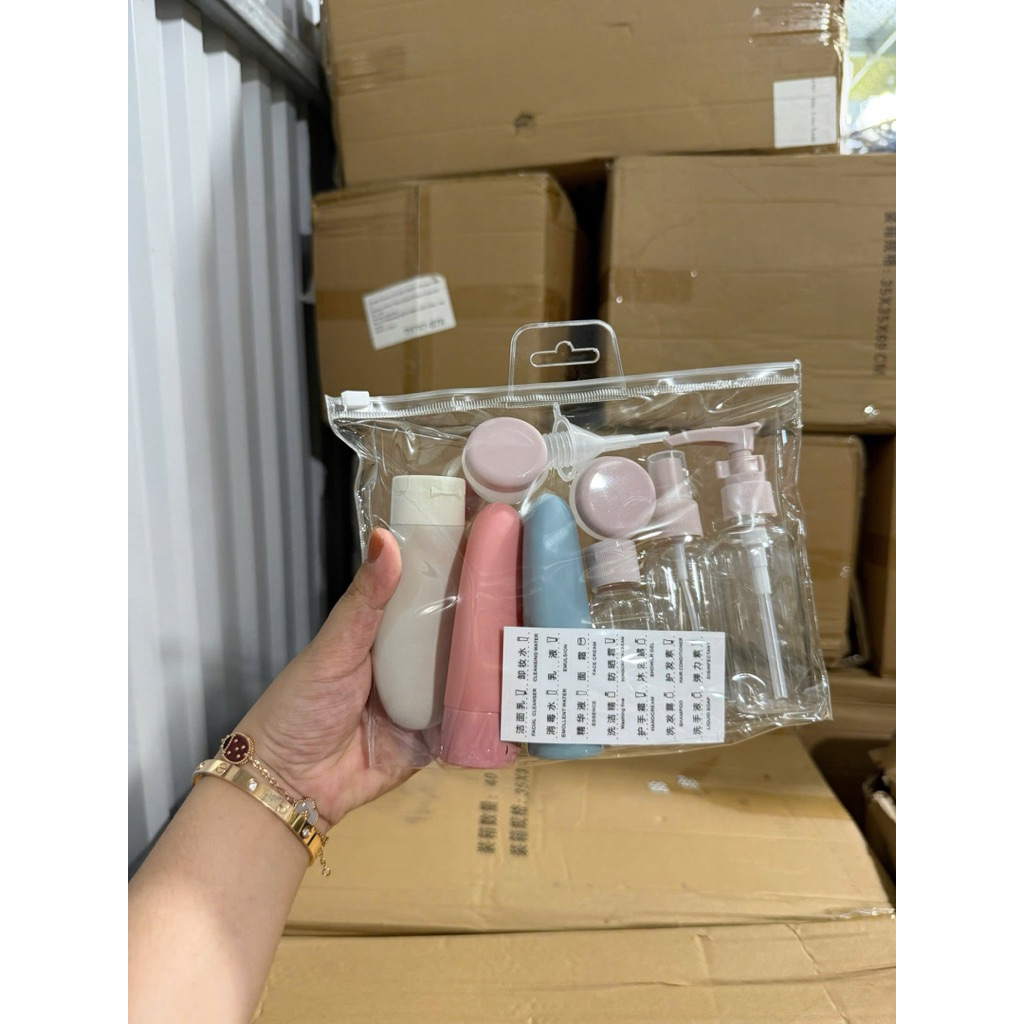 🧴 Set Chiết Mỹ Phẩm Mini Du Lịch – Tiện Lợi, Nhỏ Gọn, Đa Năng ✈️