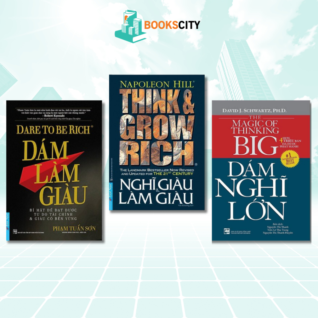Sách - Dám làm giàu, Dám nghĩ lớn, Nghĩ giàu và làm giàu (Lẻ tùy chọn)