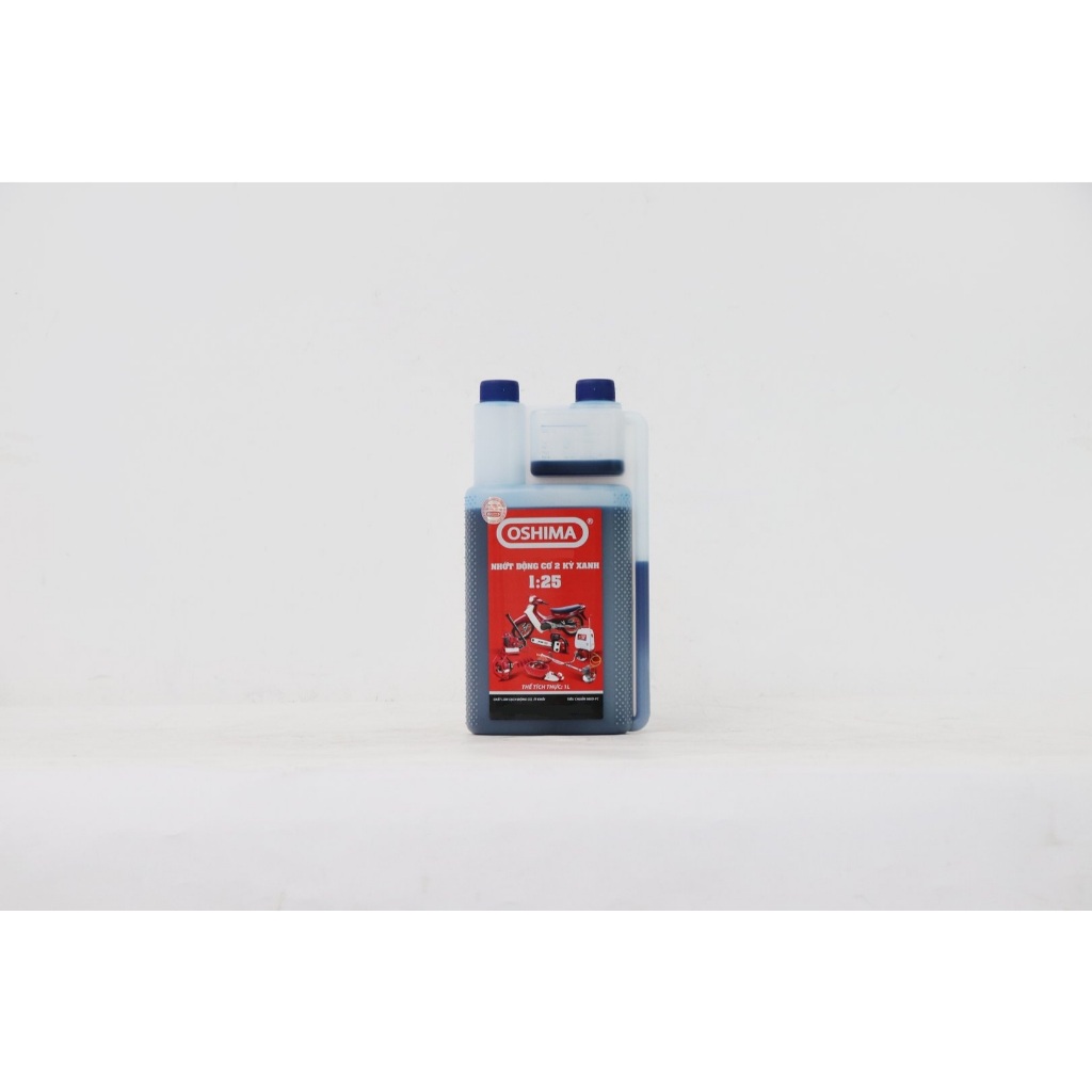 Dầu Nhớt Chai 1Lít OSHIMA Xanh-Chính Hãng cho Động Cơ 2 thì Tiêu Chuẩn,Độ Nhờn Cao,Ít Khói